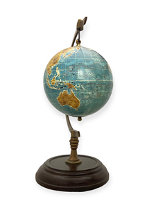 Globe terrestre en bois rotatif Art Déco, écologique, décoration de bureau à domicile, cadeau - Product Image 2