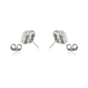 Pendientes de Plata S925 con Diseño de Trébol de Cuatro Hojas, Clásicos y Elegantes, con Detalles Florales, para Mujer - Product Image 6