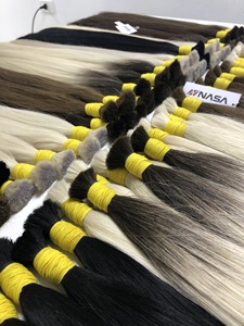 Extensiones de cabello a granel de doble calidad Ombre Color 50cm cabello vietnamita crudo 100% de alta calidad - Product Image 4