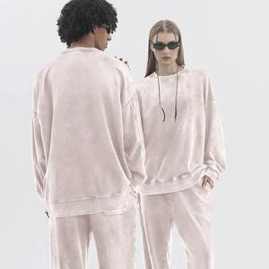 Ensemble de survêtement décontracté léger en molleton 100 % coton avec logo personnalisé OEM, impression numérique, uni, unisexe, vente en gros - Product Image 4