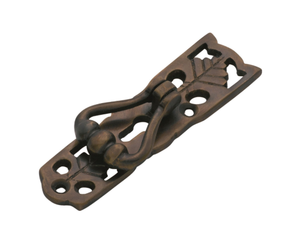 Tirador de pedestal de latón H78 x W 20mm con orificio para llave, acabado en latón antiguo para gabinete de cocina - Product Image 1