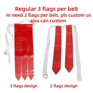 Conjunto de Cinturones de Flag Football Triple Tread para Jóvenes y Conos de Entrenamiento, Equipo de Flag Football, Accesorios para Juegos - Product Image 4