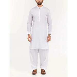Ensemble shalwar kameez traditionnel pour homme, best-seller, coton de haute qualité, pour fêtes et mariages, en vente - Product Image 1