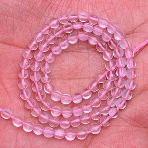 AAA+ <b>Rose</b> Quartz 3mm-4mm Faceted Coin Briolette Beads Natural Pink Quartz Semi Precious Gemstone Fancy Loose Beads For Jewelry - Product Image 2