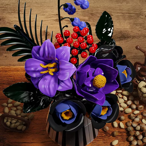 Bloques de Construcción de Jarrón con Ramo de Flores, 982 Piezas, Modelo de Flor Eterna, Ladrillos Decorativos para el Hogar, Regalo Romántico para Niñas, Juguete DIY para Niños - Product Image 5