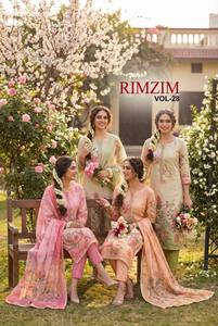 Dernière collection de costumes prêts-à-porter en coton Lilan avec imprimés et détails faits à la main - Collection pantalon et dupatta - Fabricant de mode féminine - Product Image 5