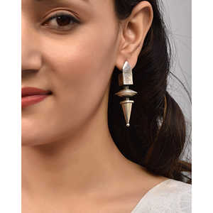 Pendientes de Plata de Moda Meera Jaipur Gan - Product Image 3