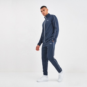 Survêtements de sport personnalisés pour hommes avec logo, pantalons et sweats à capuche de haute qualité, 100% coton, ensembles de jogging deux pièces - Product Image 1
