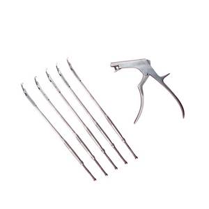 Azicon's 360° Rotating Kerrison Bone <b>Punch</b> Fully Detachable Shaft <b>Set</b> Spinal Decompression Cervical Lumbar Laminectomy Tool Kit - Product Image 4