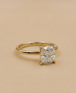 Best 1.5 carat Cushion Cut Diamond Engagement Ring Platinum GIA Certified Classic Women's Jewelry - Product Image 2