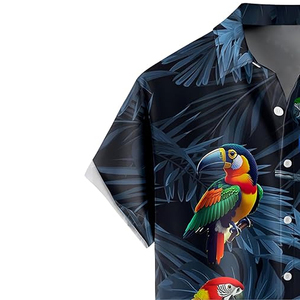 Chemise Hawaïenne Personnalisée à Motifs Floraux Sublimés pour Homme, Légère, 100% Polyester Coton Respirant Anti-Boulochage, Vêtement de Plage Estival - Product Image 5