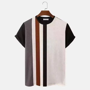 เสื้อยืดผู้ชายดีไซน์ใหม่ เสื้อผ้าผู้ชาย เสื้อยืดคอกลม แขนสั้น เสื้อยืดผู้ชายทรงโอเวอร์ไซส์ สวมใส่สบายๆ - Product Image 5