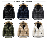 Blouson d'hiver personnalisé pour homme 2026, à capuche, respirant, rembourré en duvet et matelassé