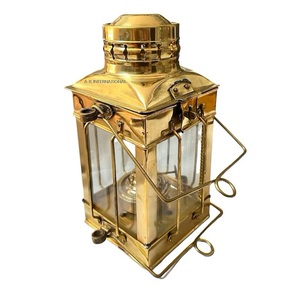 High Quality <b>Brass</b> <b>Lantern</b> Home Decoration Durable Metal Candle Holder Nautical Style For Home And Garden - Product Image 5