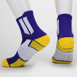 Men's Ankle <b>Socks</b> Striped <b>Black</b> White Gray Breathable Knitted Sports Cotton Polyester Spandex Summer Wear - Product Image 6