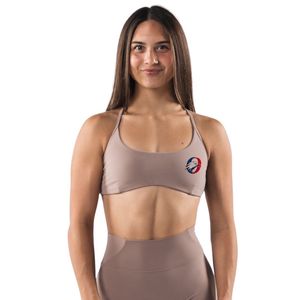 Sujetador deportivo Stone para mujer con múltiples tirantes, top corto ligero de alto rendimiento para entrenamiento, correr, yoga, gimnasio, fitness y ropa deportiva. - Product Image 1