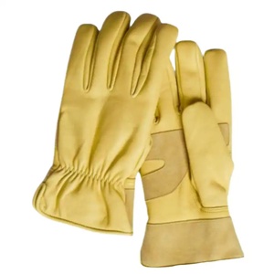 Premium Quality Reinforced Cowhide Grain Leather Driver <b>Gloves</b> Smooth Reflective Industrial Safety Fire Proof General Purpose - Product Image 1