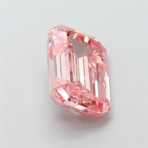 Diamant rose de 2 carats, taille émeraude, rare, de couleur fantaisie, taille étagée, diamant non monté pour une œuvre maîtresse de joaillerie de luxe sur mesure - Product Image 4
