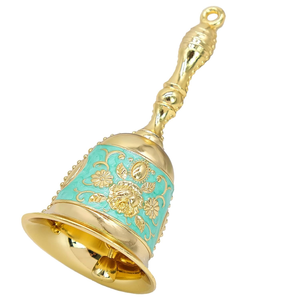 Hand Call <b>Bell</b> Table <b>Bell</b> <b>Service</b> <b>Bell</b> for Restaurant Hotel Shop Reception Wedding Home Office Desk Decorative Brass <b>Bell</b> Prayer - Product Image 1