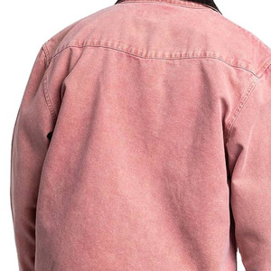 High Quality Winter Men's Casual <b>Canvas</b> <b>Jacket</b> 100% Cotton Mandarin Collar Windproof Breathable OEM Customizable Front - Product Image 2