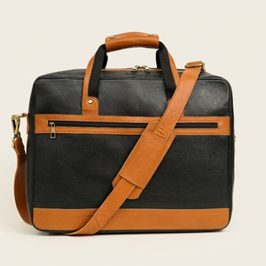 Genuine Full Grain <b>Leather</b> Laptop Work Bag | Premium Office <b>Briefcase</b> with Shoulder Strap, Durable Business Travel Messenger Bag - Product Image 1