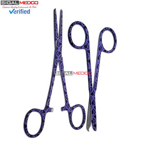 ชุดเครื่องมือผ่าตัดสัตว์ลายหลากสี 3 ชิ้น ประกอบด้วยกรรไกรถอดไหมเย็บ คีมหนีบห้ามเลือด คู่มือการใช้งานจากเยอรมนี - Product Image 4