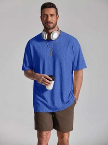 Camiseta Oversize de Streetwear para Hombre, Corte Relajado, Algodón Transpirable, Manga Corta, Hombros Caídos, Cuello Redondo, Casual, Ecológica - Product Image 6