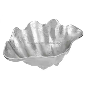 Bol de service en aluminium argenté de qualité supérieure pour les collations de fruits et le chocolat bol de service pour la décoration de table à la maison - Product Image 4