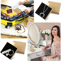 Coffrets cadeaux pour bijoux Boîtes à bijoux en carton, coffrets cadeaux multi-tailles pour bracelets, boucles d'oreilles, colliers, cadeaux pour bijoux (marron)