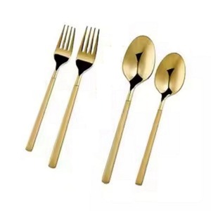Elegante Juego de Cubiertos de Acero de 4 Piezas, Incluye 2 Cucharas y 2 Tenedores, Material de Alta Calidad, Tamaños Personalizados para Fiestas - Product Image 1