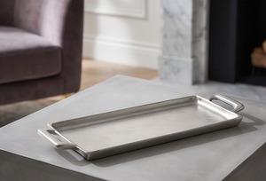 Plateau décoratif moderne en aluminium texturé moulé, ensemble de vaisselle de cuisine et de salle à manger, lot en vrac - Product Image 5
