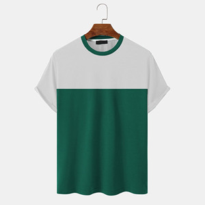 Camisetas de alta calidad, elásticas, de secado rápido, transpirables, con nombre de marca impreso, 100% algodón, camisetas lisas para hombre, venta al por mayor. - Product Image 1