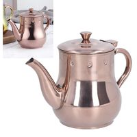 Théière en acier inoxydable OEM en gros, 500 ml, avec bec courbé, bouilloire à thé et café, qualité alimentaire, antirouille, pour la vente en gros