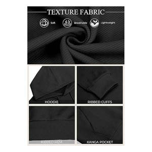 Customizable Polyester Cotton Winter Plain Dyed Heavy Weight <b>Tech</b> Sporty Fleece Blank Terry Unisex Pullover Hoodie - Product Image 4