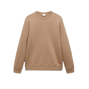 เสื้อสเวตเชิ้ตคอกลมทรงหลวม สีพื้น ผ้าถัก แขนยาวสไตล์มินิมอล ใส่ได้ทั้งชายและหญิง - Product Image 2