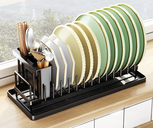 OEM/ODM <b>Small</b> Countertop Drain Bowl and Dish Rack Water Cup Storage Rack Multifunction <b>Kitchen</b> Organizer Shelf - Product Image 4