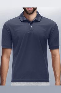 Interlock Knit Men Polyester Polo <b>T</b> <b>Shirt</b> Smooth Surface Sublimation Blank <b>Collar</b> <b>Shirt</b> For Brand Startups - Product Image 2