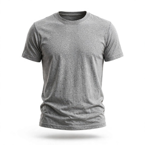 Camiseta de Hombre 100% Algodón, Manga Corta, Cuello Redondo, Tejido de Punto, Corte Regular, Color Sólido, Ecológica, Anti-Pilling, BD - Product Image 4