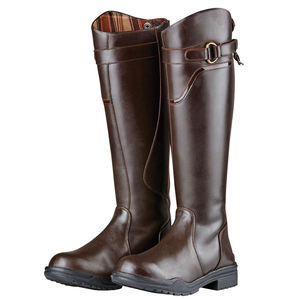 Bota de Montar para Caballo, de Cuero Sintético de Color Sólido, Protección Completa para Montar a Caballo - Product Image 1