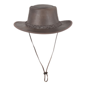 Custom Smart Range Leather Australian Cowboy <b>Hat</b> Genuine Leather <b>Western</b> Ranch <b>Hat</b> for Outdoor & Riding Bulk Wholesale - Product Image 1