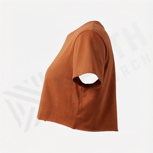 เสื้อกล้ามครอปผ้าฝ้ายสำหรับผู้หญิง เสื้อยืดออกกำลังกาย ลายพิมพ์ไทได ผ้าริบ แต่งลายพิมพ์ตามสั่ง เสื้อคอมเพรสชั่นสำหรับฤดูร้อน - Product Image 3