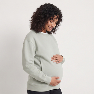 Wholesale Maternity <b>Nursing</b> Sweatshirts Women 100% Cotton Fleece Breastfeeding Sweat Shirts Ladies Crew Neck <b>Nursing</b> Sweatshirts - Product Image 6