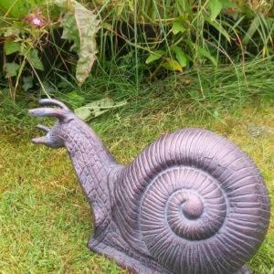 Estatua de Caracol de Tamaño Real para Exhibición en Exteriores, Acabado en Bronce, Técnica de Fundición a Mano, Escultura de Caracol de Metal para Suministros y Decoración de Jardín - Product Image 3
