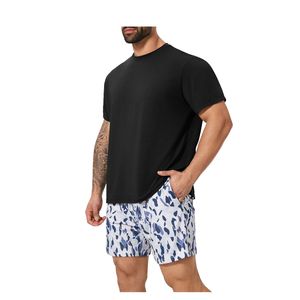 เสื้อยืดแขนสั้นสำหรับผู้ชายระบายอากาศได้ดีคอกลมทรงหลวมสำหรับกีฬาวิ่งลำลองย้อนยุคออกแบบได้ตามต้องการ - Product Image 3