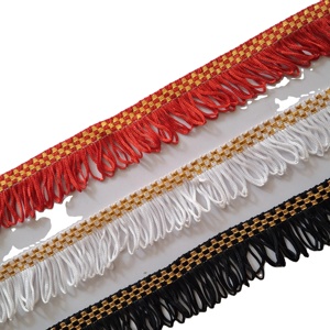 Animal Pattern Gold Silver Heavy Metallic Rhinestone Lurex Tassels Fringes Bullion Wire <b>Lace</b> Trim Ribbons Wedding - Product Image 5