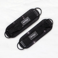En gros, Sangle de cheville en cuir souple pour machine à câbles d'entraînement de force, pour exercices des fessiers et musculation