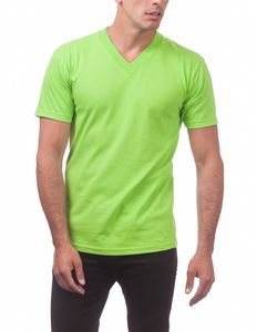 เสื้อยืดแฟชั่นใหม่สำหรับผู้ชาย ผ้าฝ้าย 100% ทรงปกติ แขนสั้น คอวี มีทุกขนาด - Product Image 3