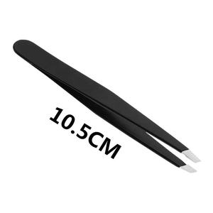 Pinzas de punta de fibra Juego de herramientas de cejas de volumen Pinzas de extensión de pestañas de alta calidad Pinzas de pestañas de etiqueta privada con logotipo - Product Image 3