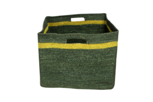 Rectangular Plant Fiber Storage Baskets With Handles Rustic Style Multi-Purpose Neatening Organization Basket <b>Set</b> <b>square</b> basket - Product Image 3