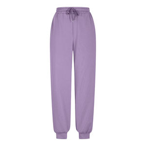 Conjunto de sudadera con capucha y pantalones deportivos para mujer, de color sólido, manga larga, informal, para otoño, material de forro polar con bolsillos. - Product Image 3